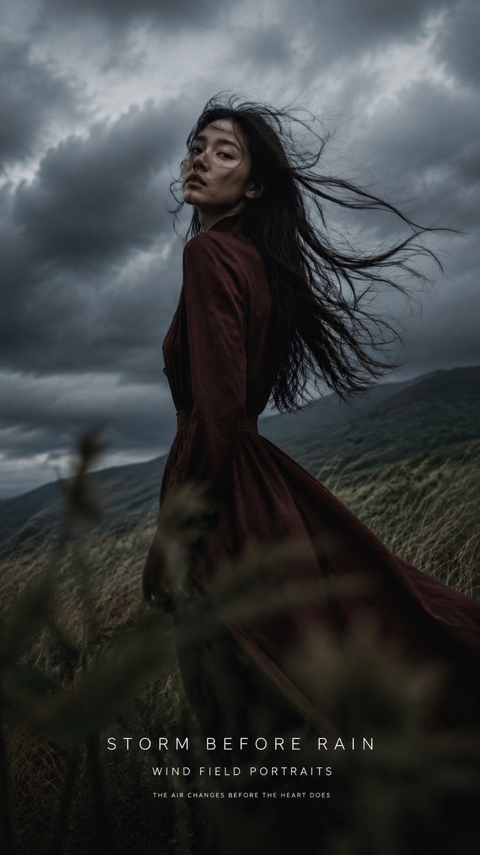 Black Wind Fashion Portrait