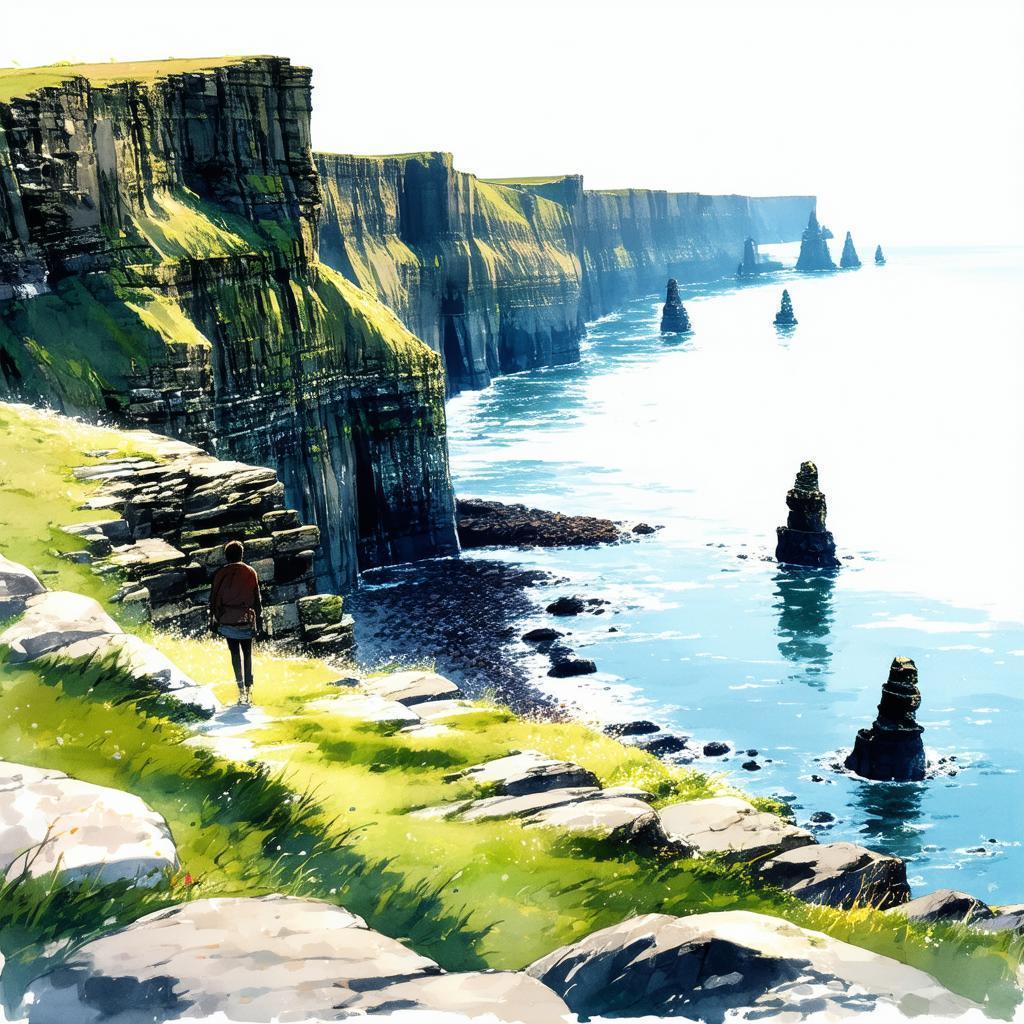 Cliffs of Moher as Anime Key Visual