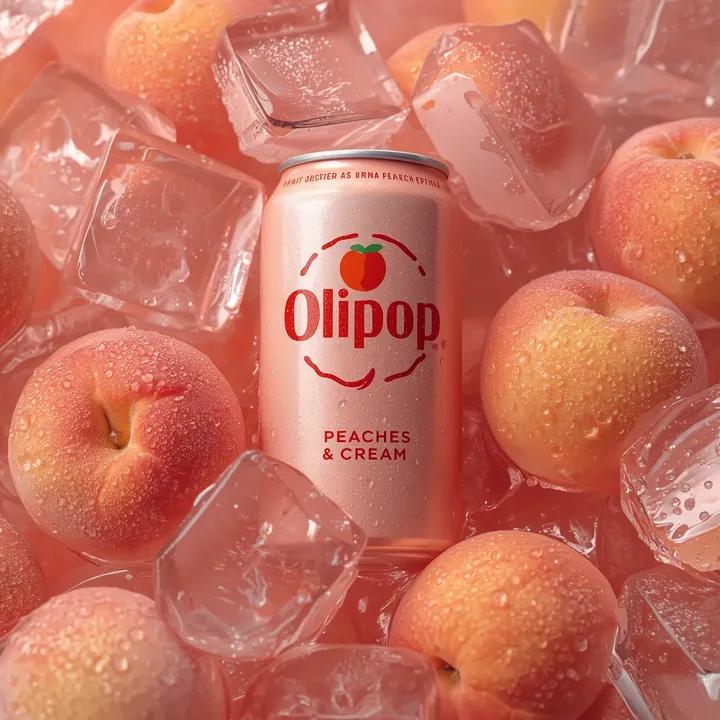 Ultra-Realistic Product Photography of OLIPOP Soda Can