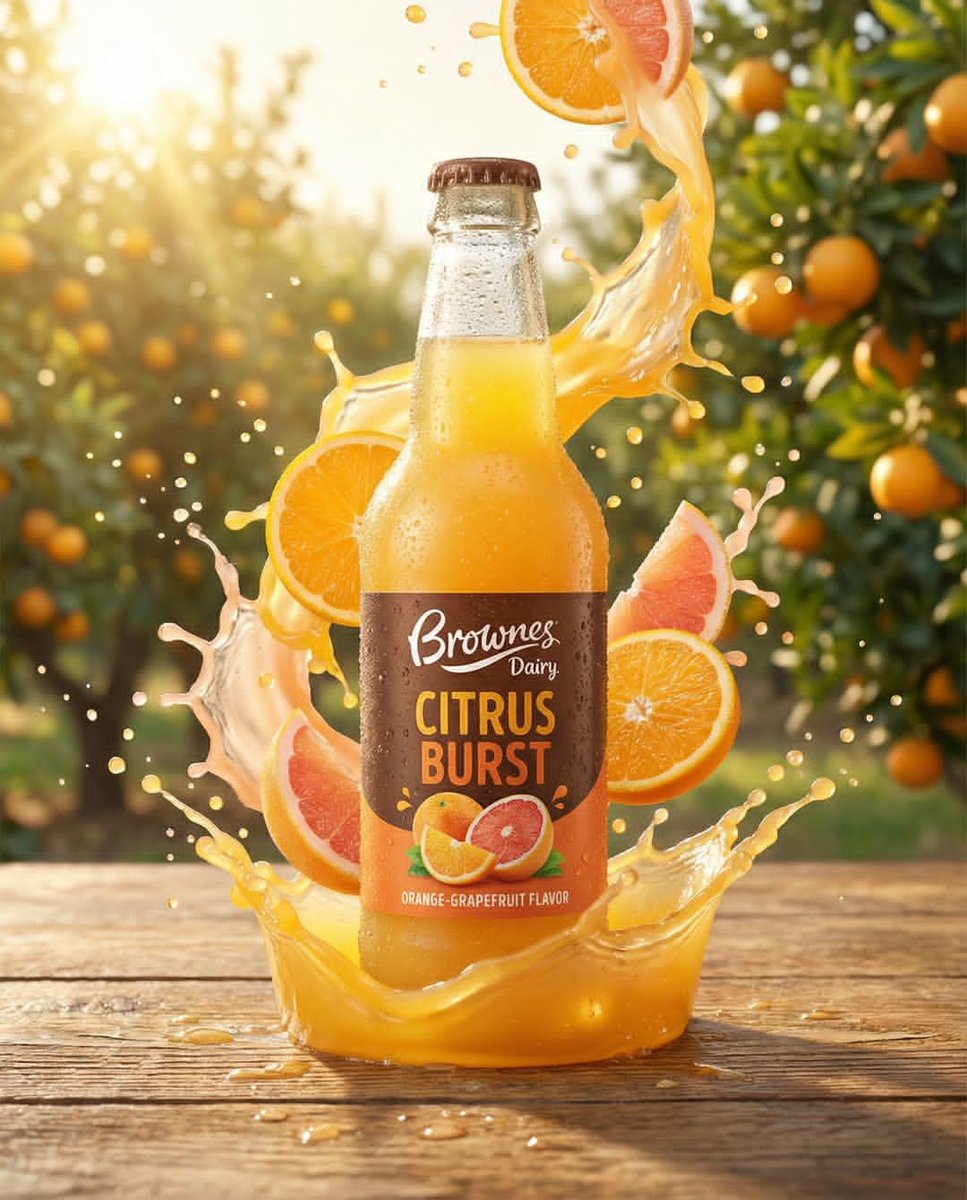 Dynamic Fruit Drink Product Ad