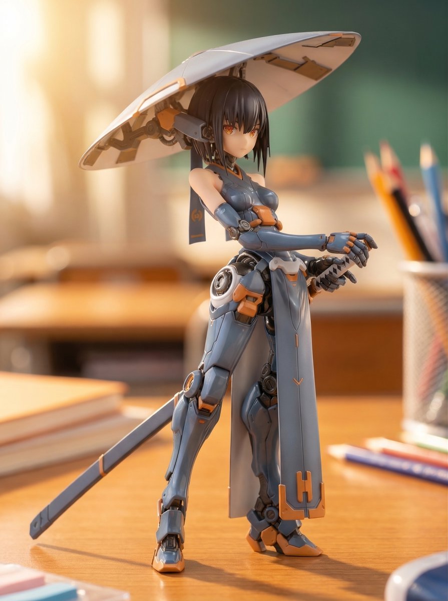 Mecha Girl figure concept generated by Nano Banana Pro