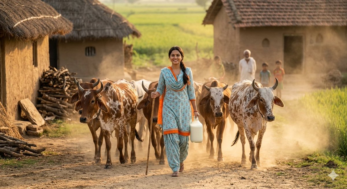Rustic Rural India Portrait