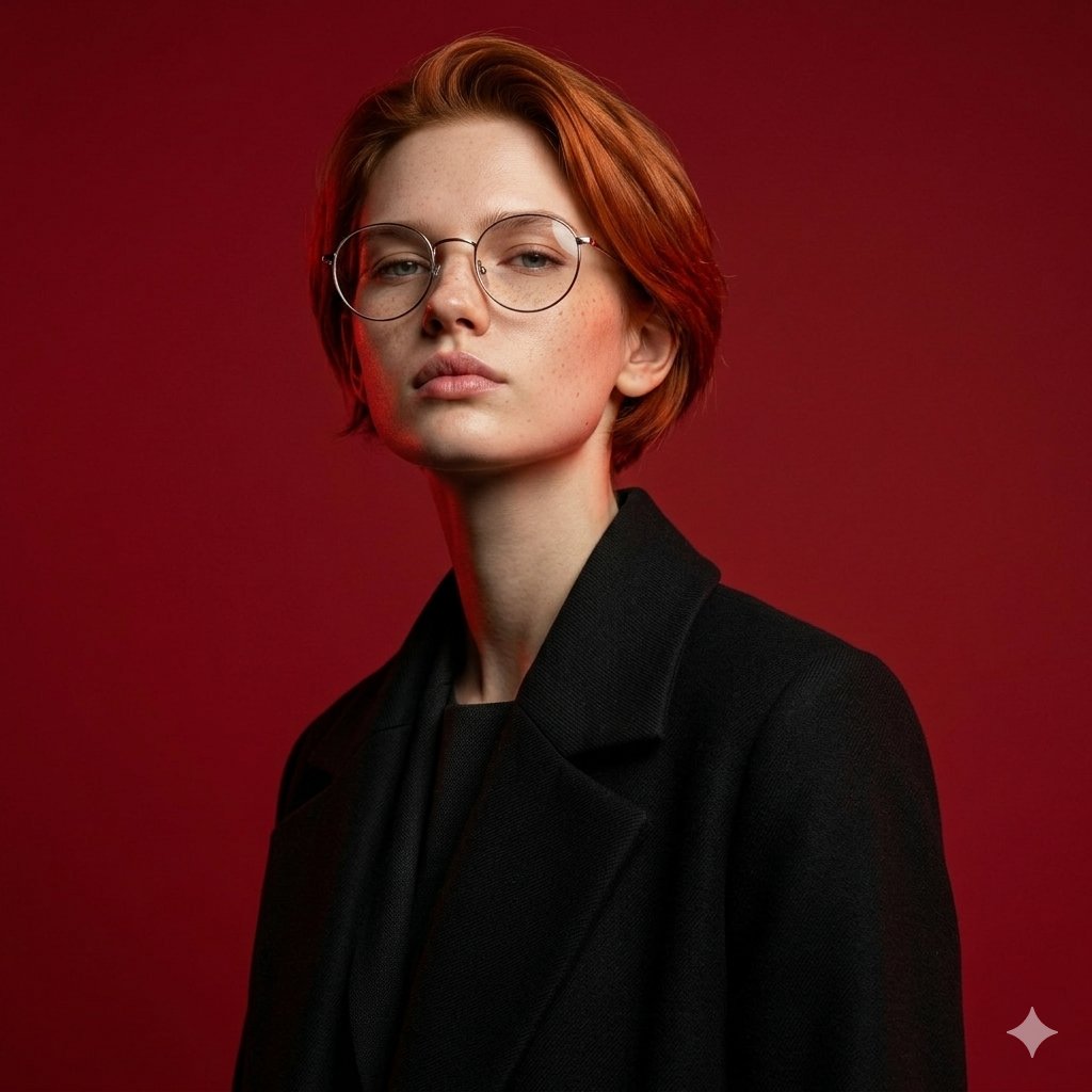 Brutal Studio Red Backdrop Portrait