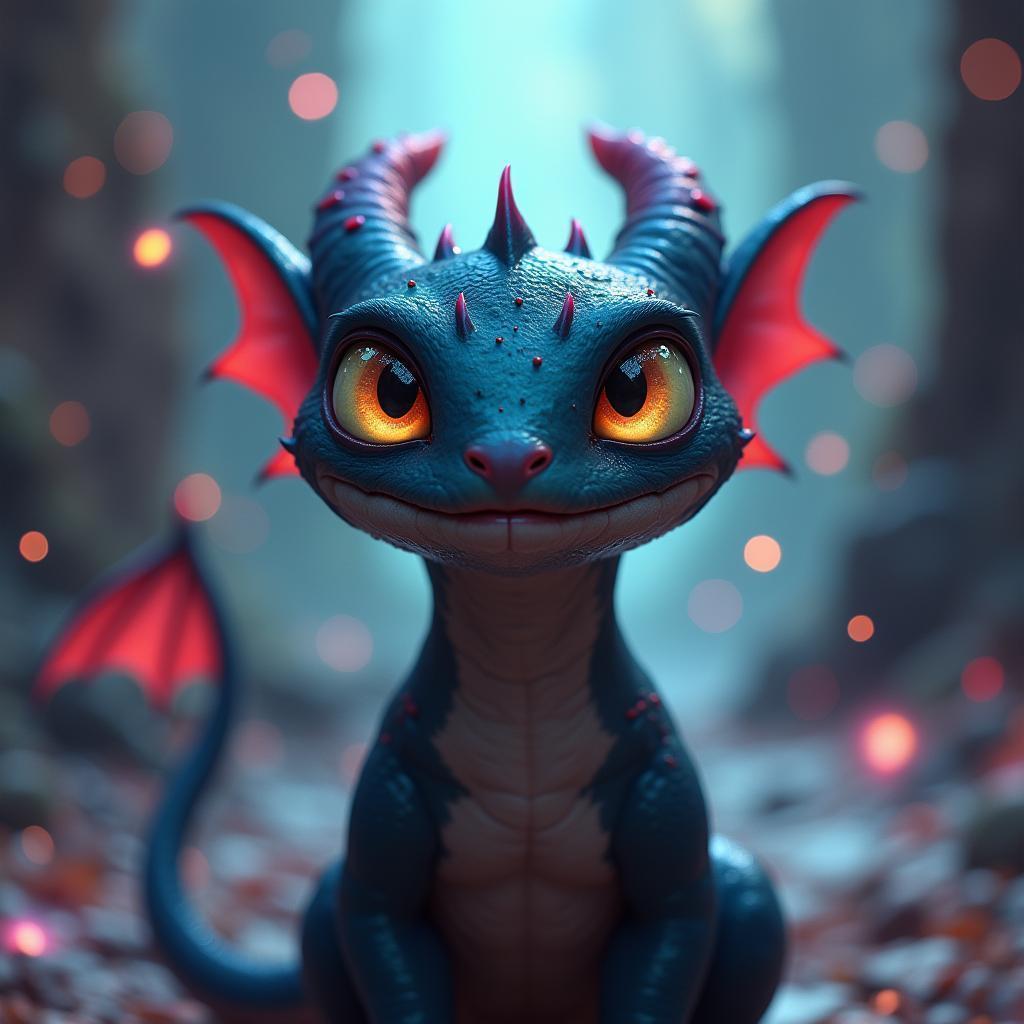 Smug Toothless Smirking in Ethereal Soft Light