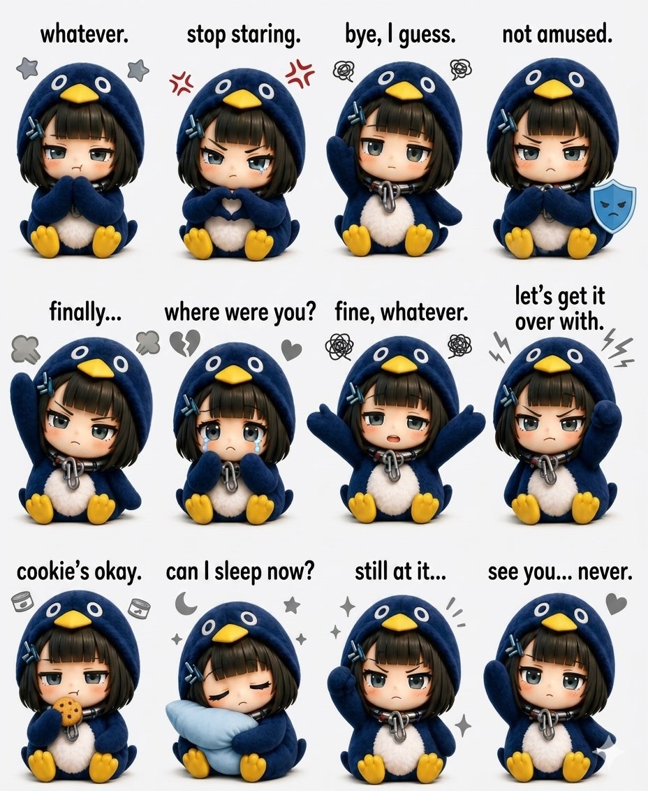 Kawaii Chibi Sticker Sheet