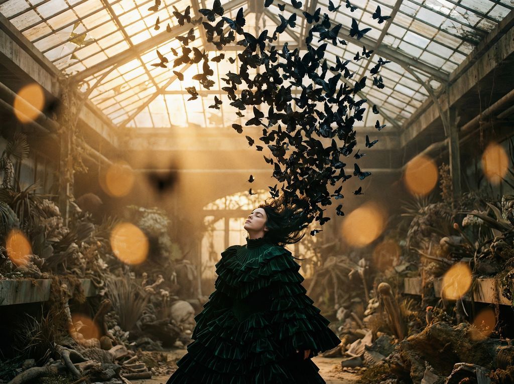 Ecstatic Butterfly Dream Subterranean Portrait