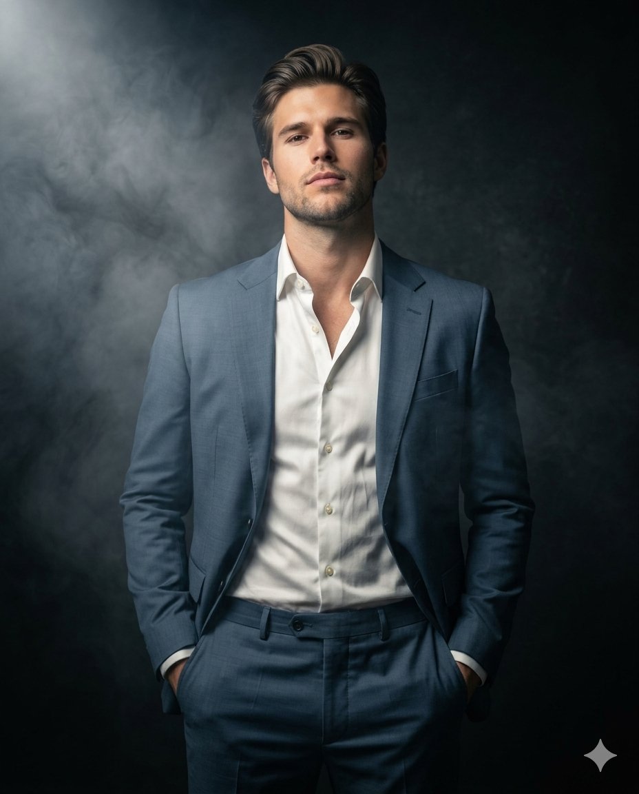 Confident Studio Suit Portrait