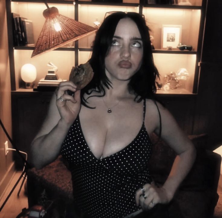 Billie Eilish Inspired Sepia Candid Portrait