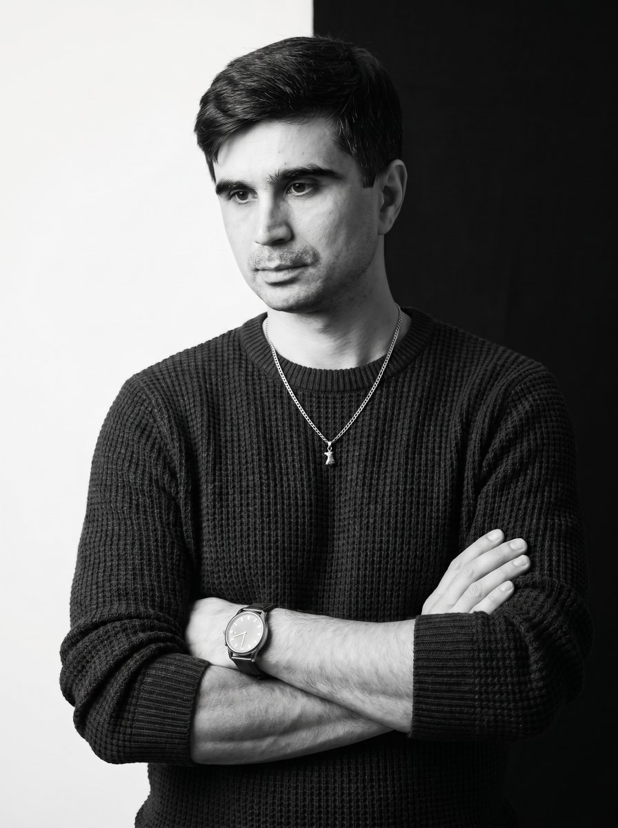 Monochrome Studio Split Portrait