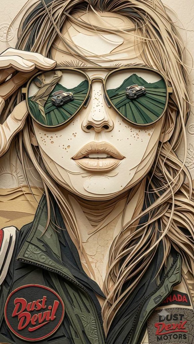 Multi-Layered Paper Relief Sculpture
