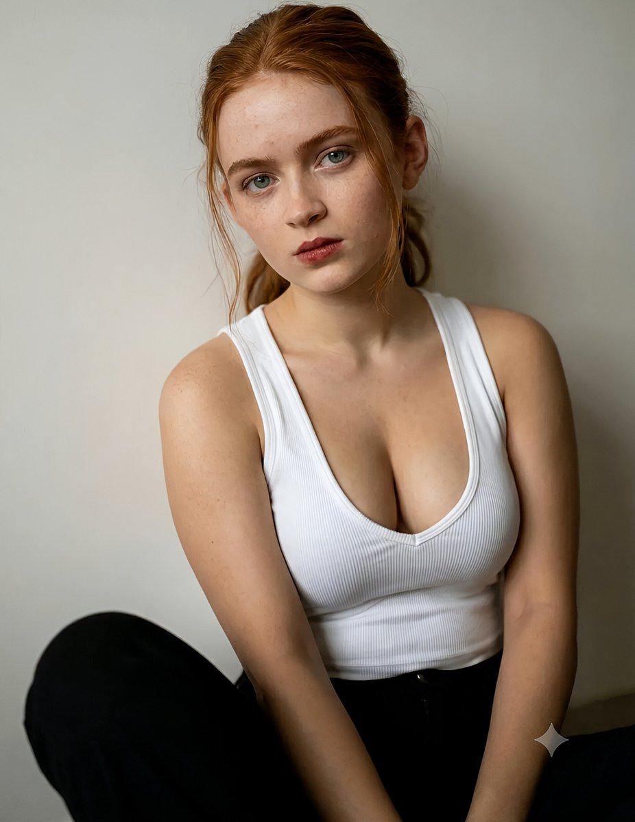 Minimalist Realistic Studio Portrait