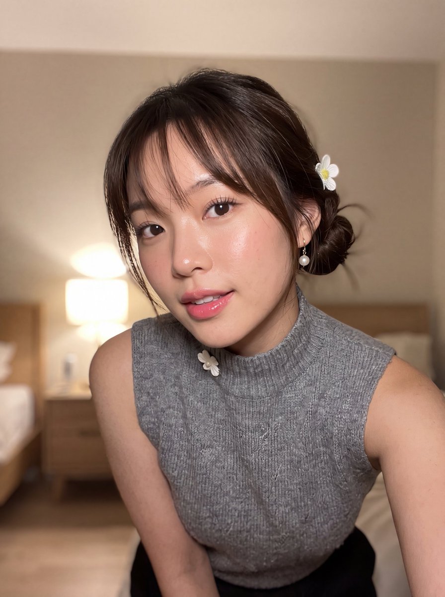 East Asian Woman Selfie Portrait