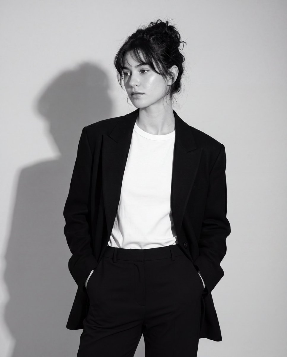 Black and White Editorial Portrait