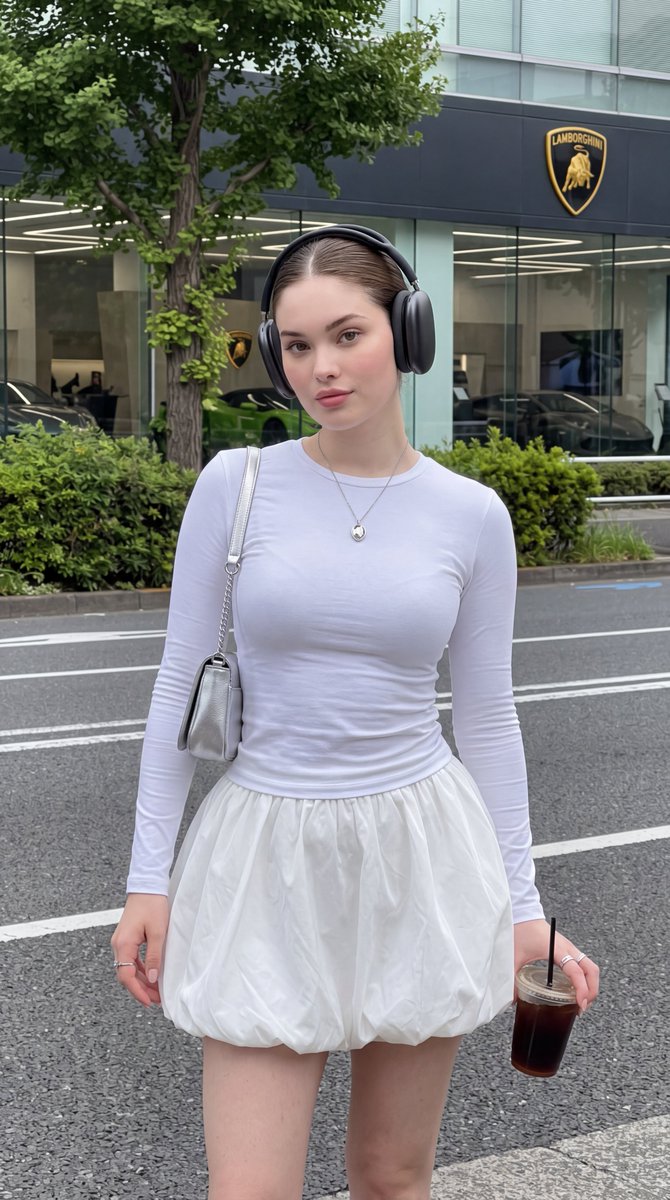 Urban Street Fashion Candid Portrait