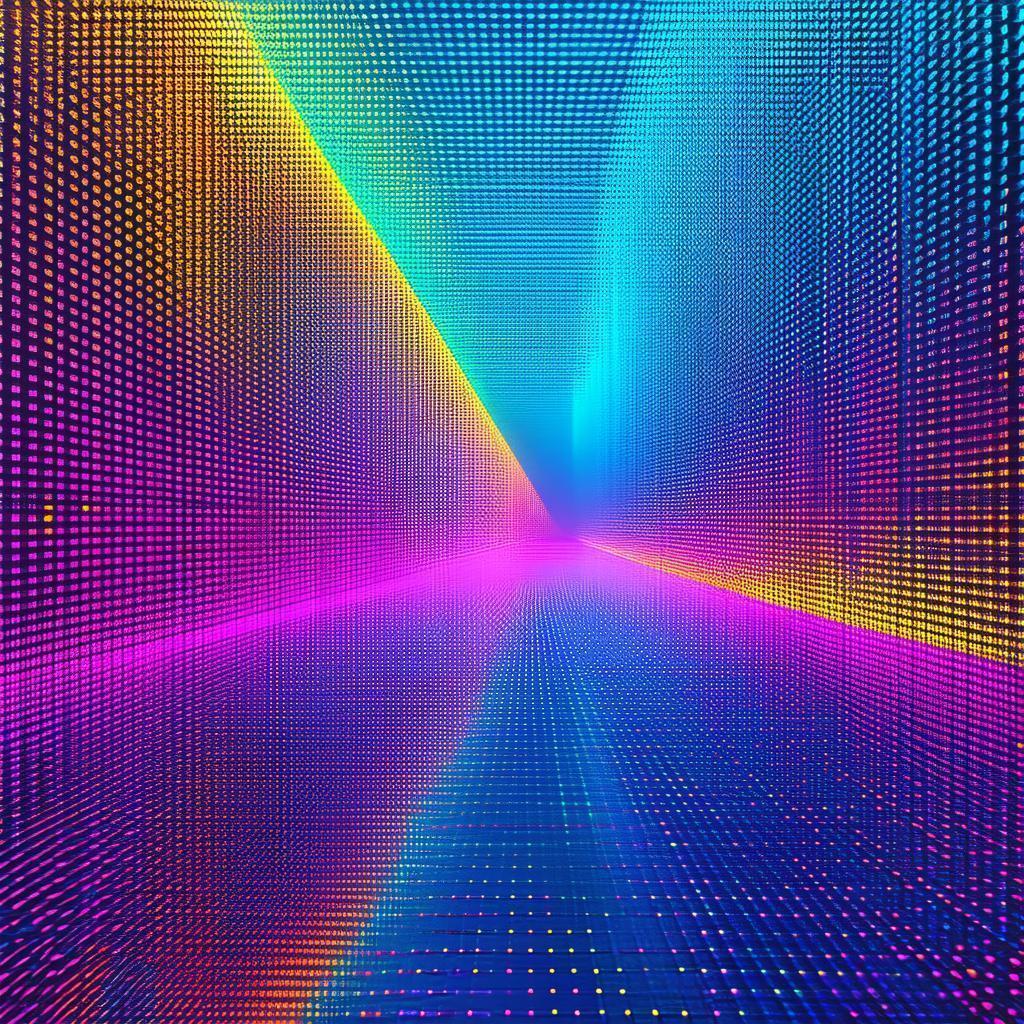 Rave Ready Pixel Optical Illusion Pattern