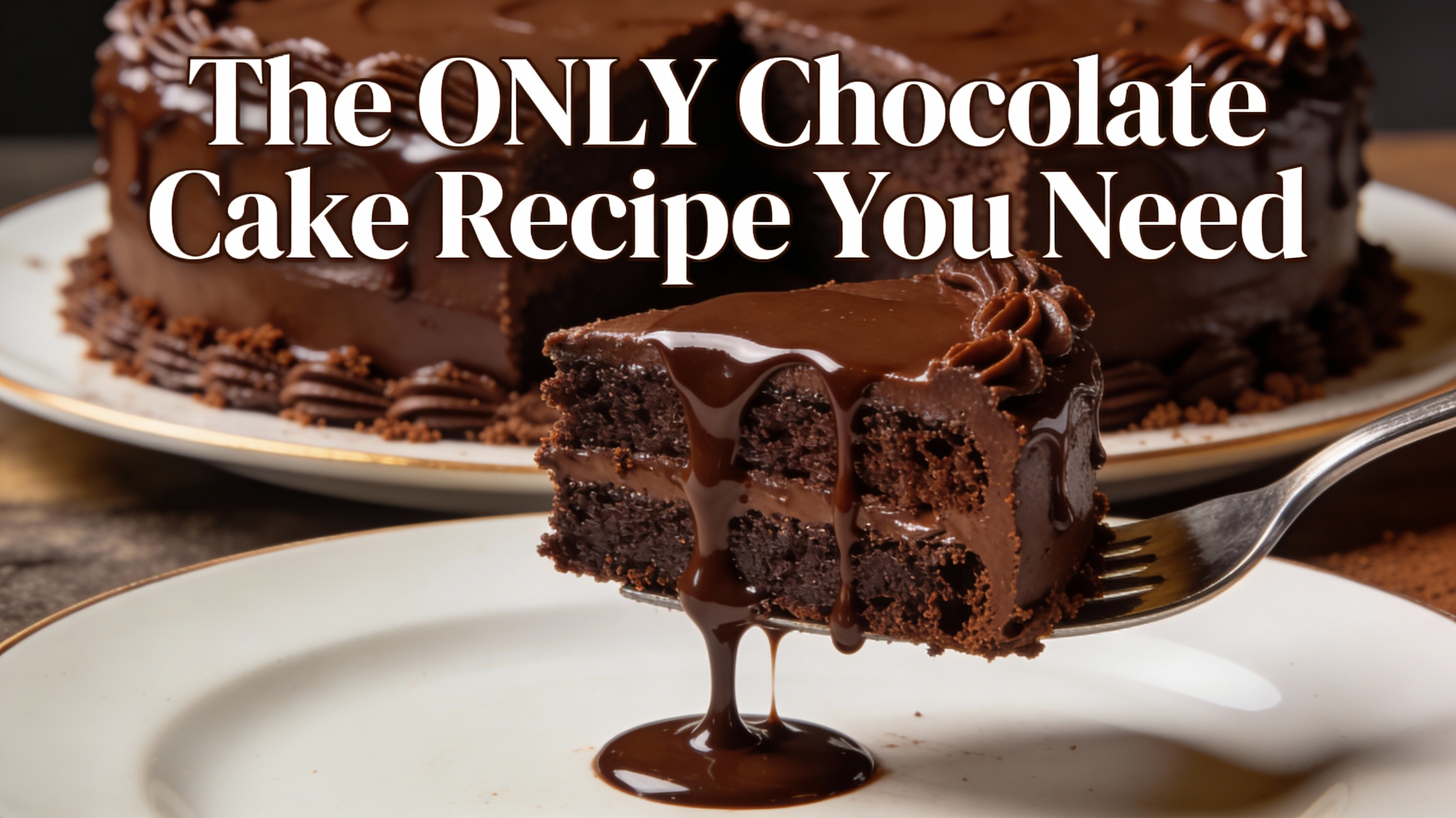 Ultimate Chocolate Cake Recipe Thumbnail