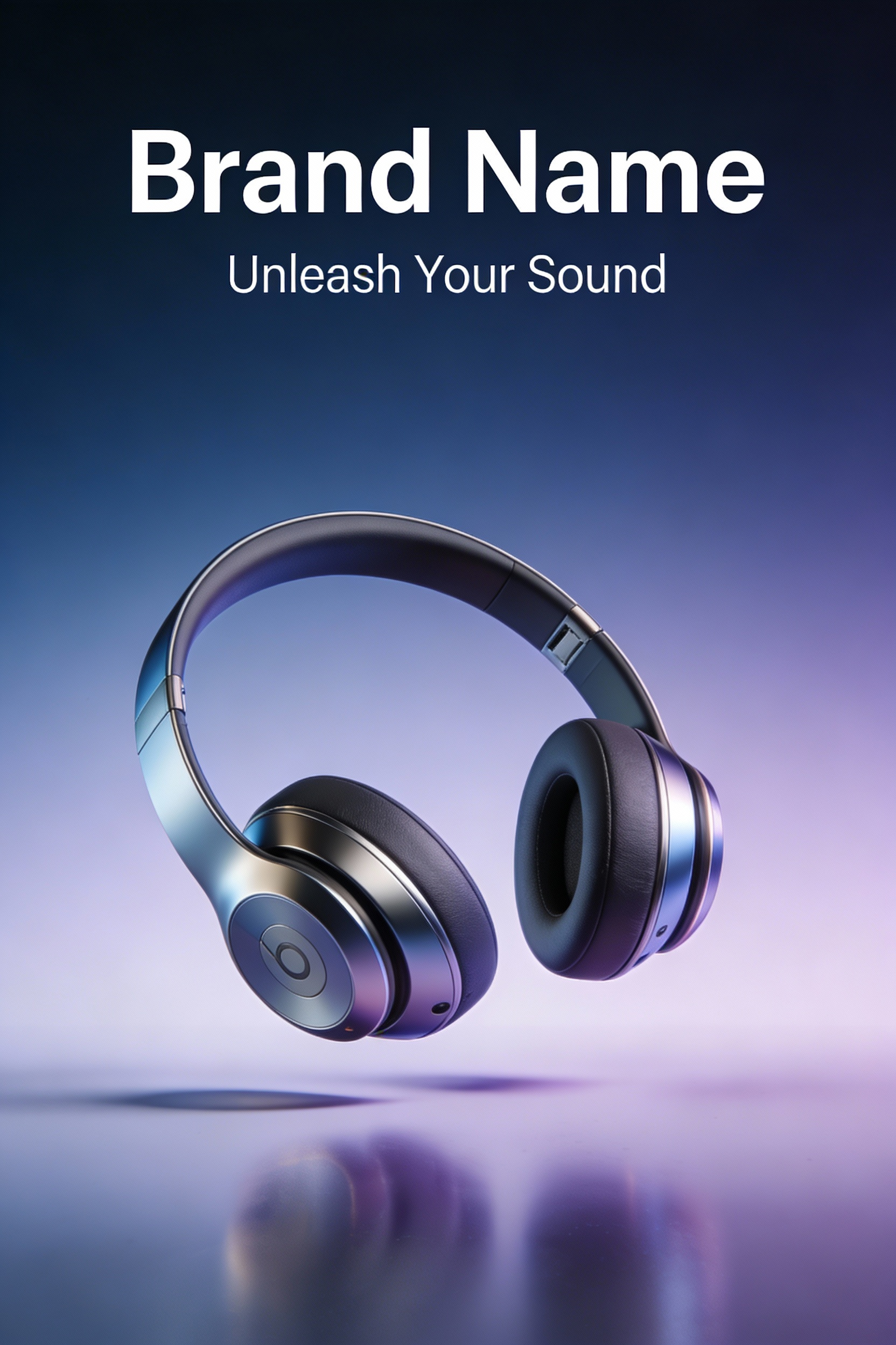 Sleek Minimalist Wireless Headphone Ad