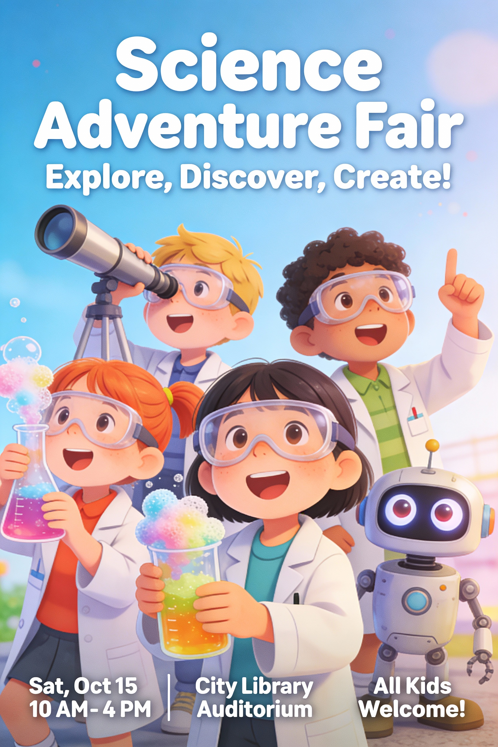 Fun Educational Children's Science Fair Poster