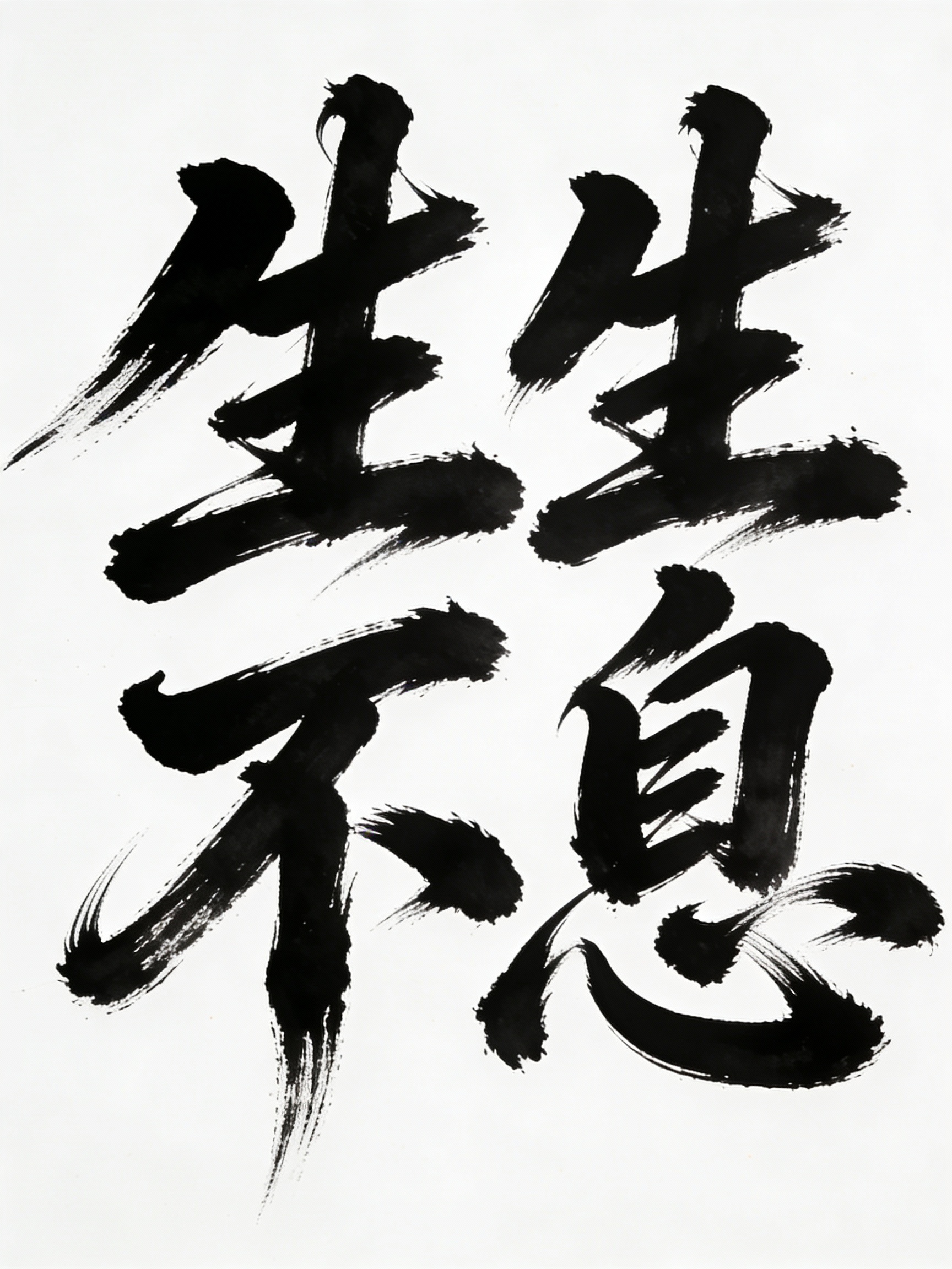 Endless Vitality Cursive Poster