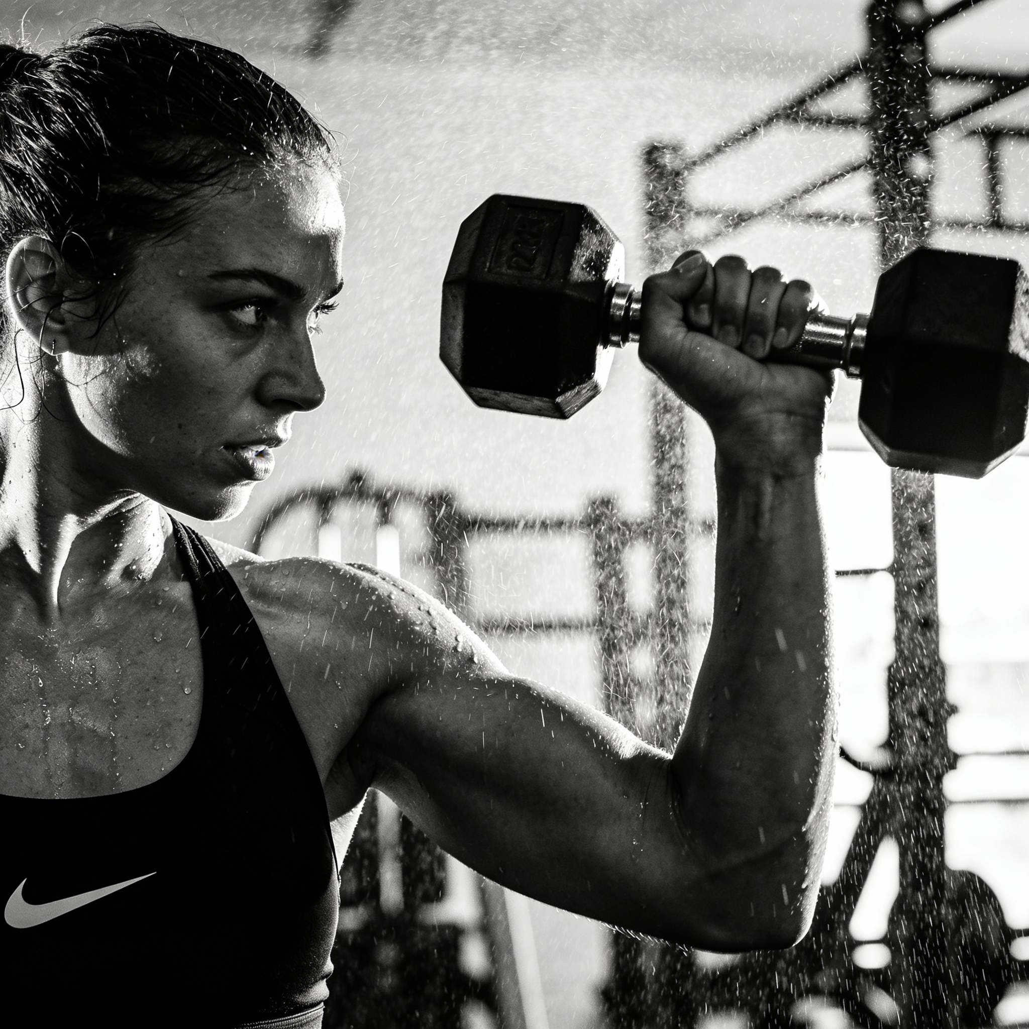 Intense Workout Monochrome