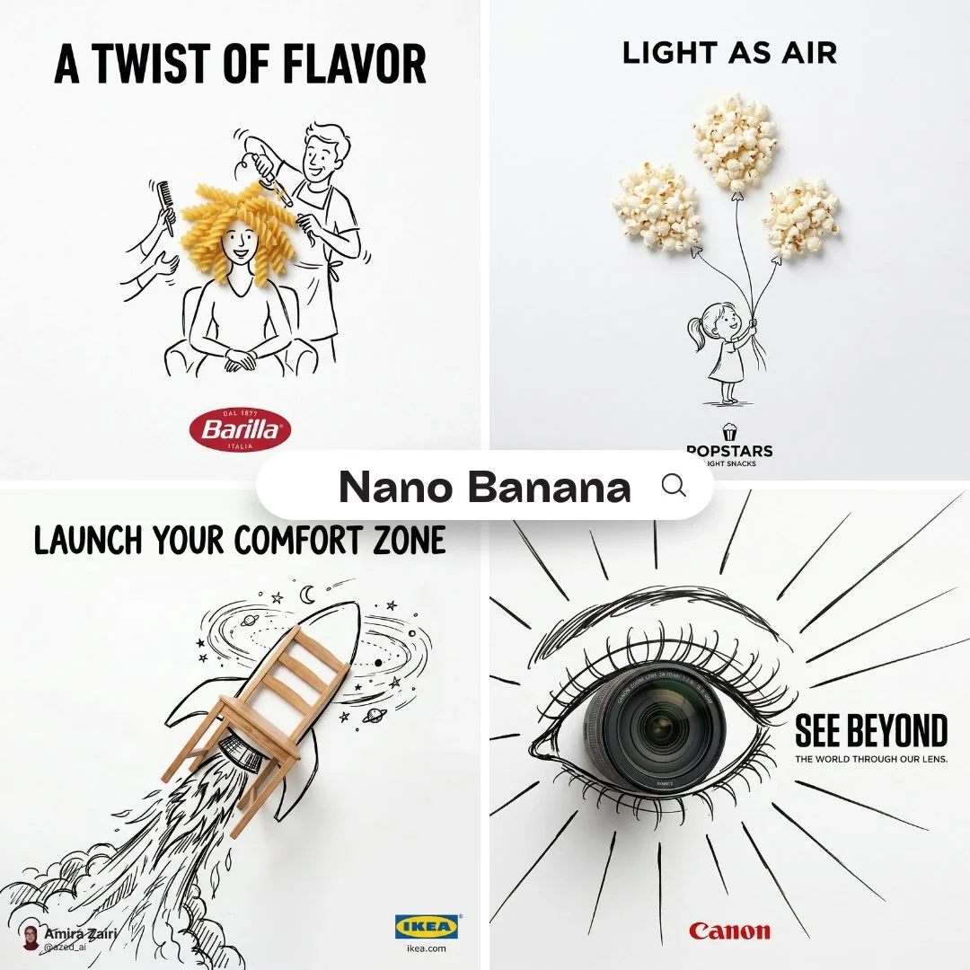 A Minimalist and Creative Advertisement Set on a Pure White