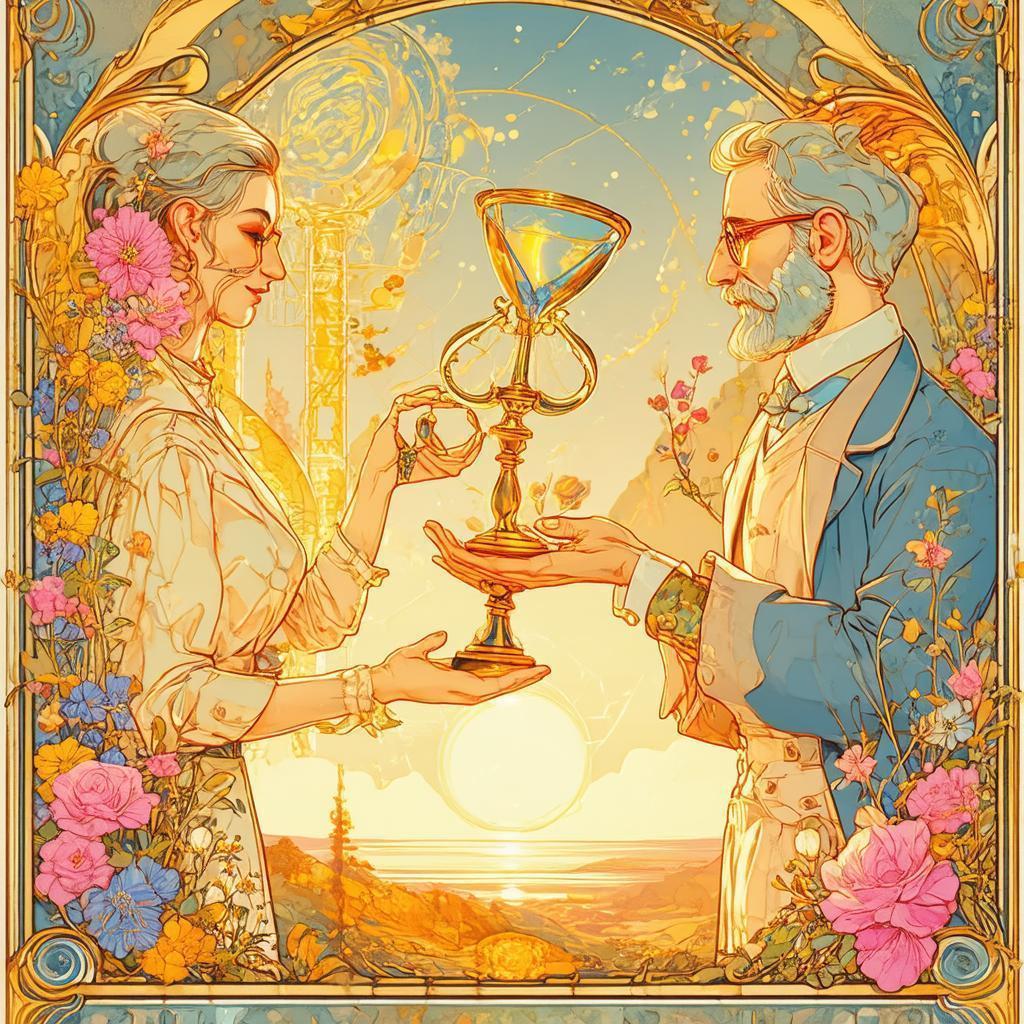 Scientist Honored in Art Nouveau Floral Frames