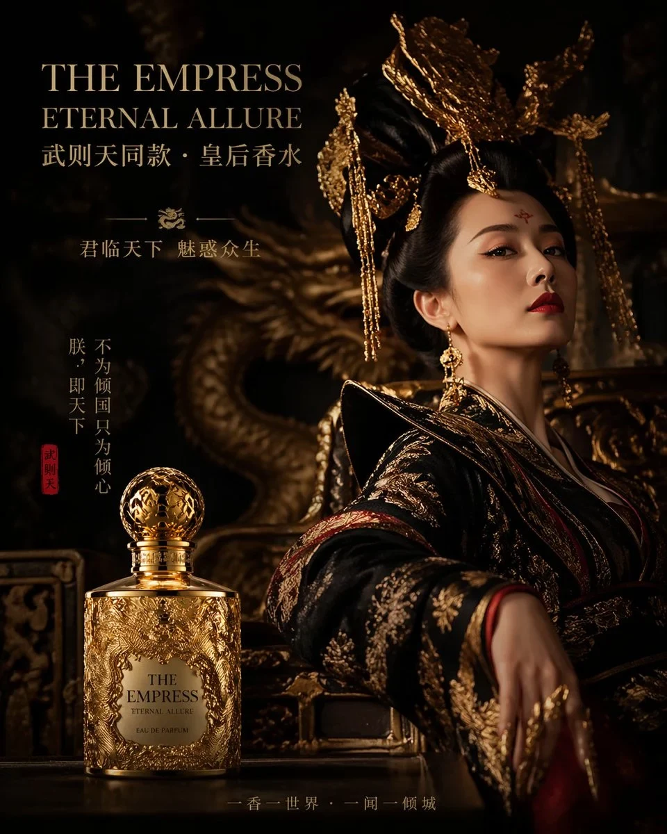 The Queen's perfume ad, the dragon-grain bottle, the dark court atmosphere. Sensor. Large Snippets