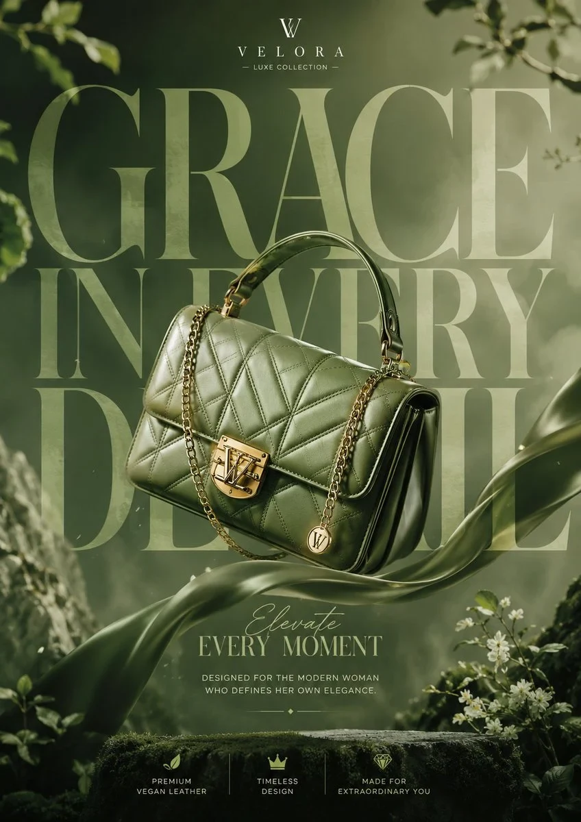 Breathtaking Luxury Product Advertisment of Hand Bag for Girls