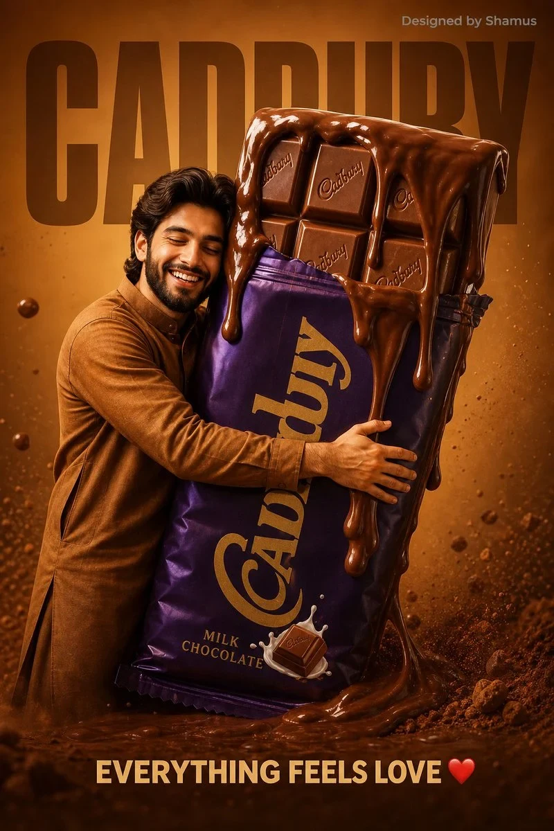 Playful Food Advertisement Poster