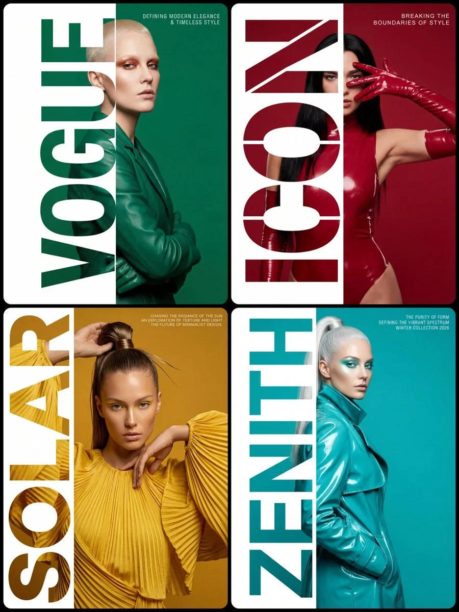 Style & Composition: High-Fashion Editorial Typography Po
