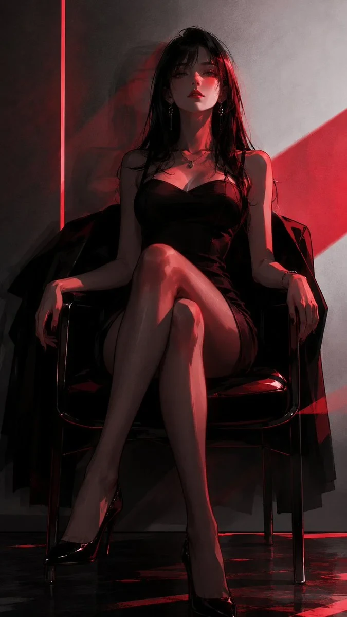 Dark, black, red, and half-written binary illustrations, with the main object being xxx, high-level Korean fas