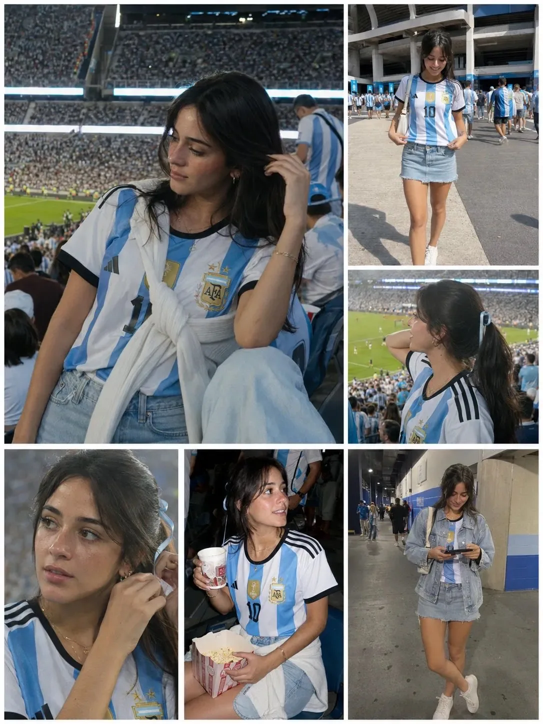 Argentina Football Stadium Lifestyle Collage