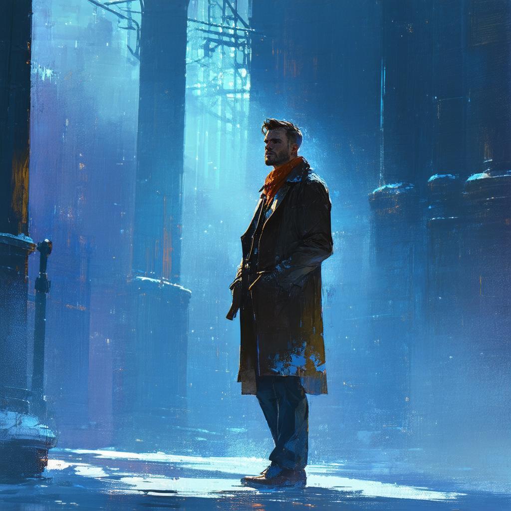 Sam Gray in Cinematic Storyboard Chiaroscuro