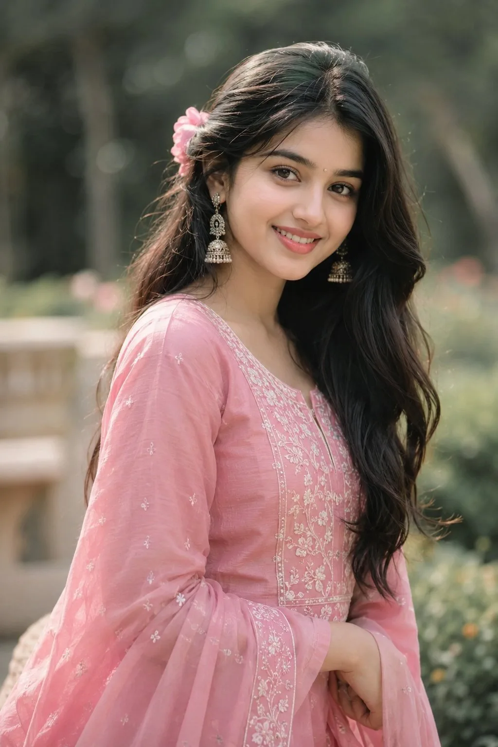 Cinematic South Asian Girl Aesthetic Portrait