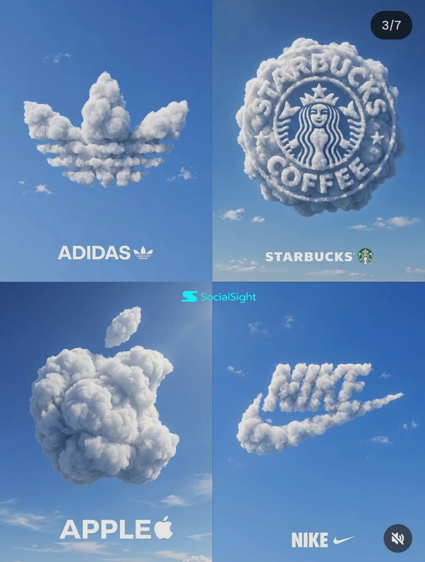 Cloud Logo 2x2 Brand Poster
