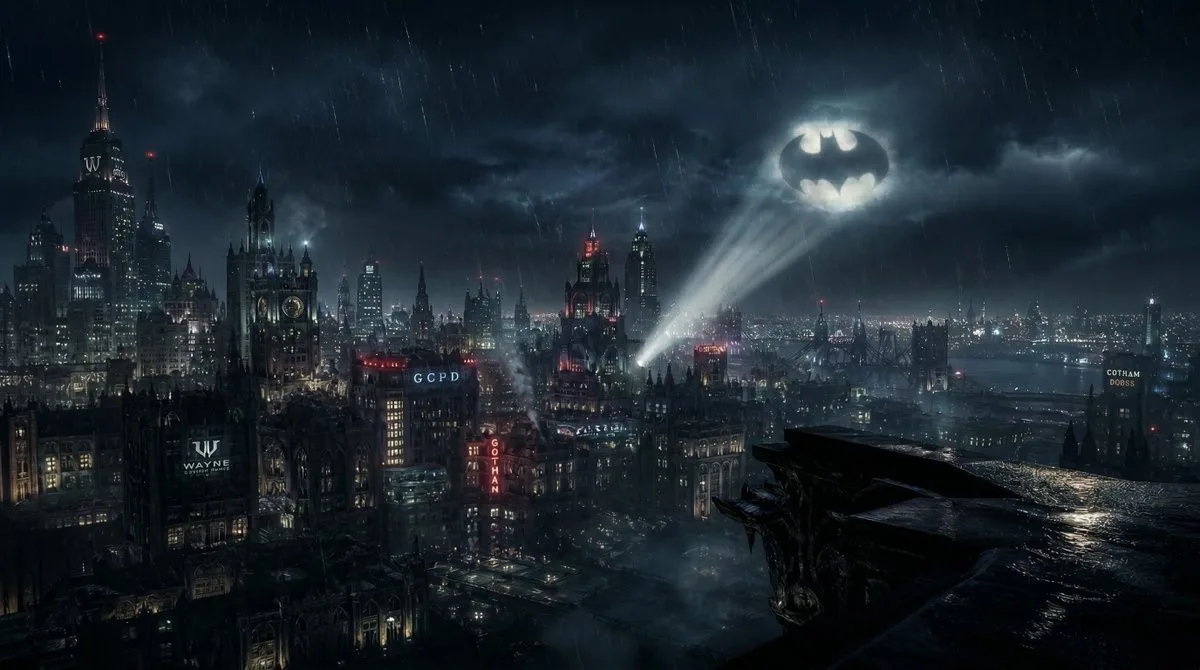 Game Asset - Gotham City Night Background