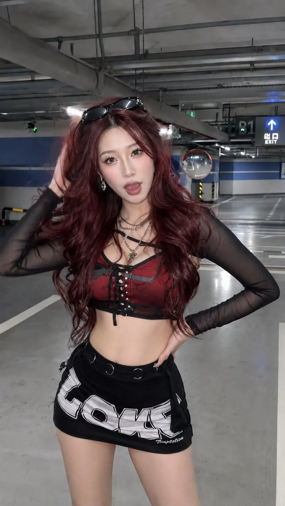 Parking Garage Dance Video Screenshot Portrait