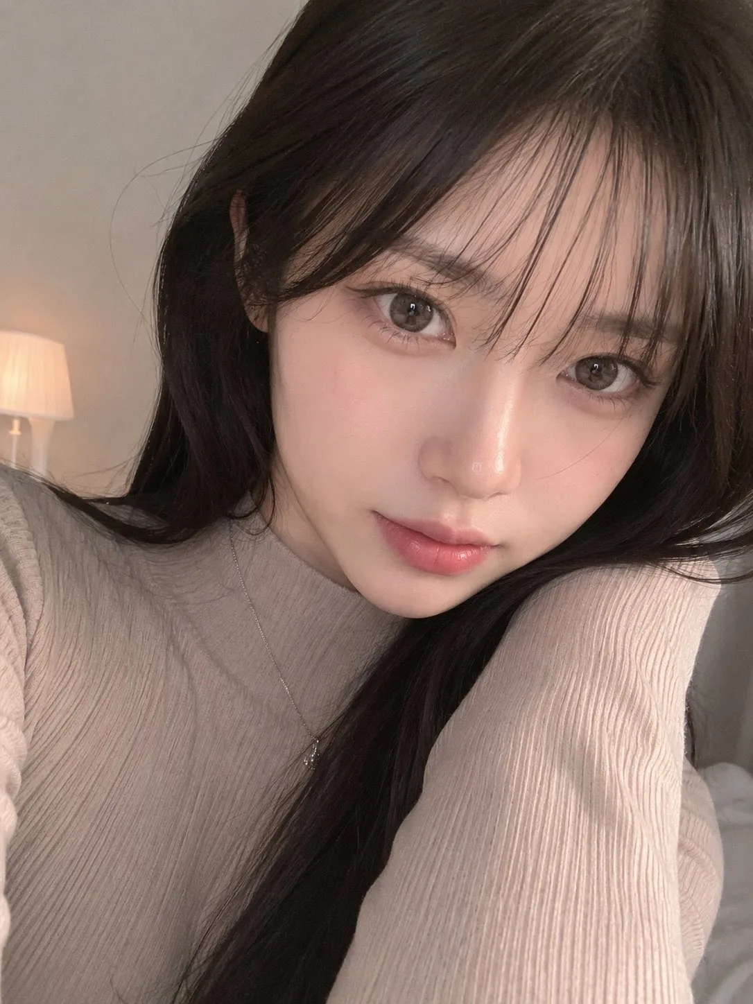 Pastel Smartphone Selfie Reference Portrait