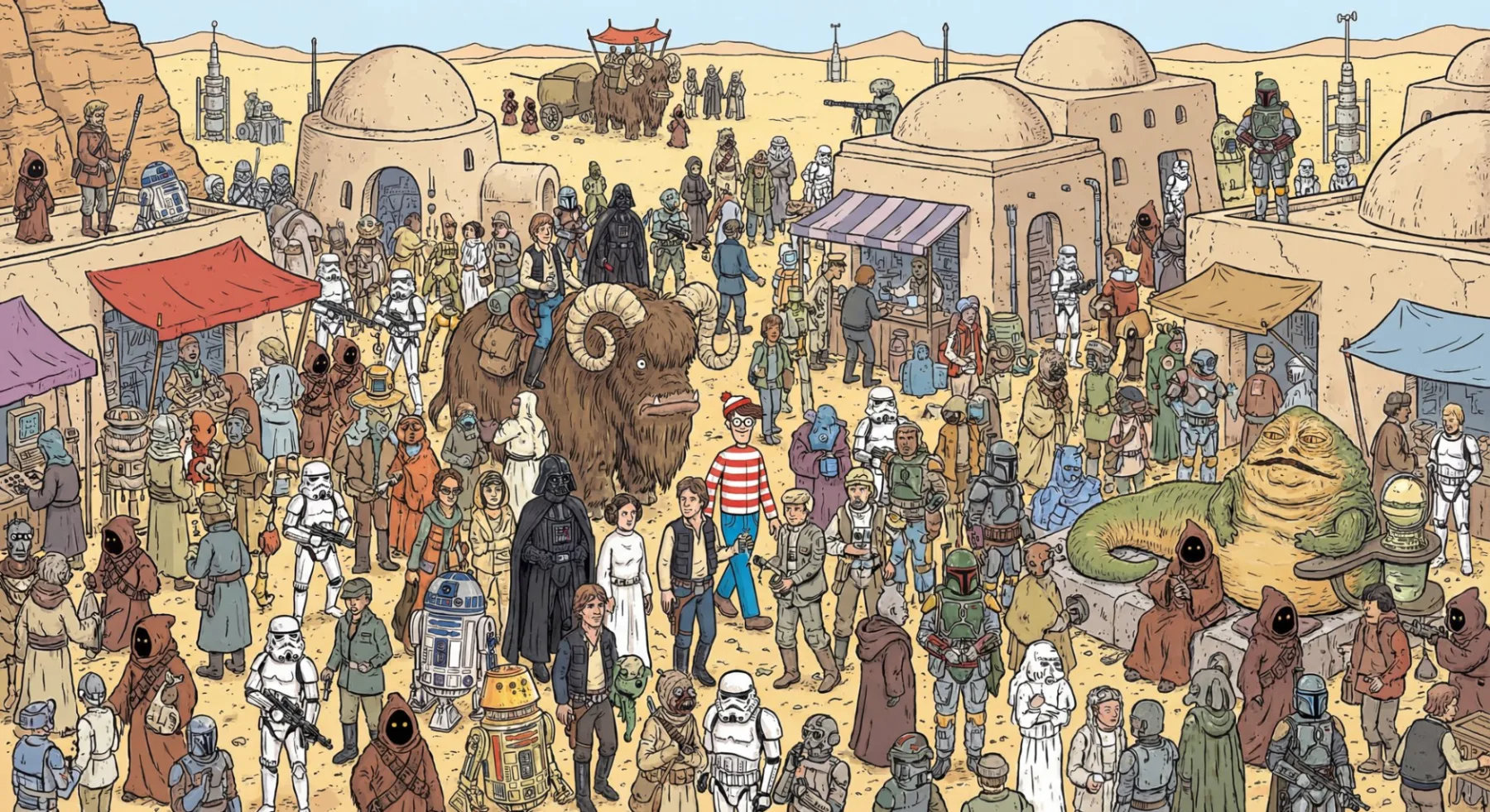 Star Wars Where Is Waldo Crowd Scene