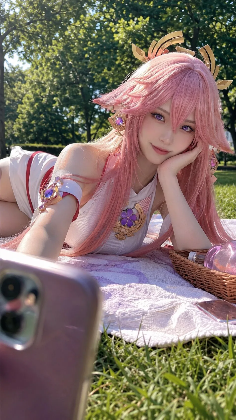 Sunday Park Selfie Character Portrait