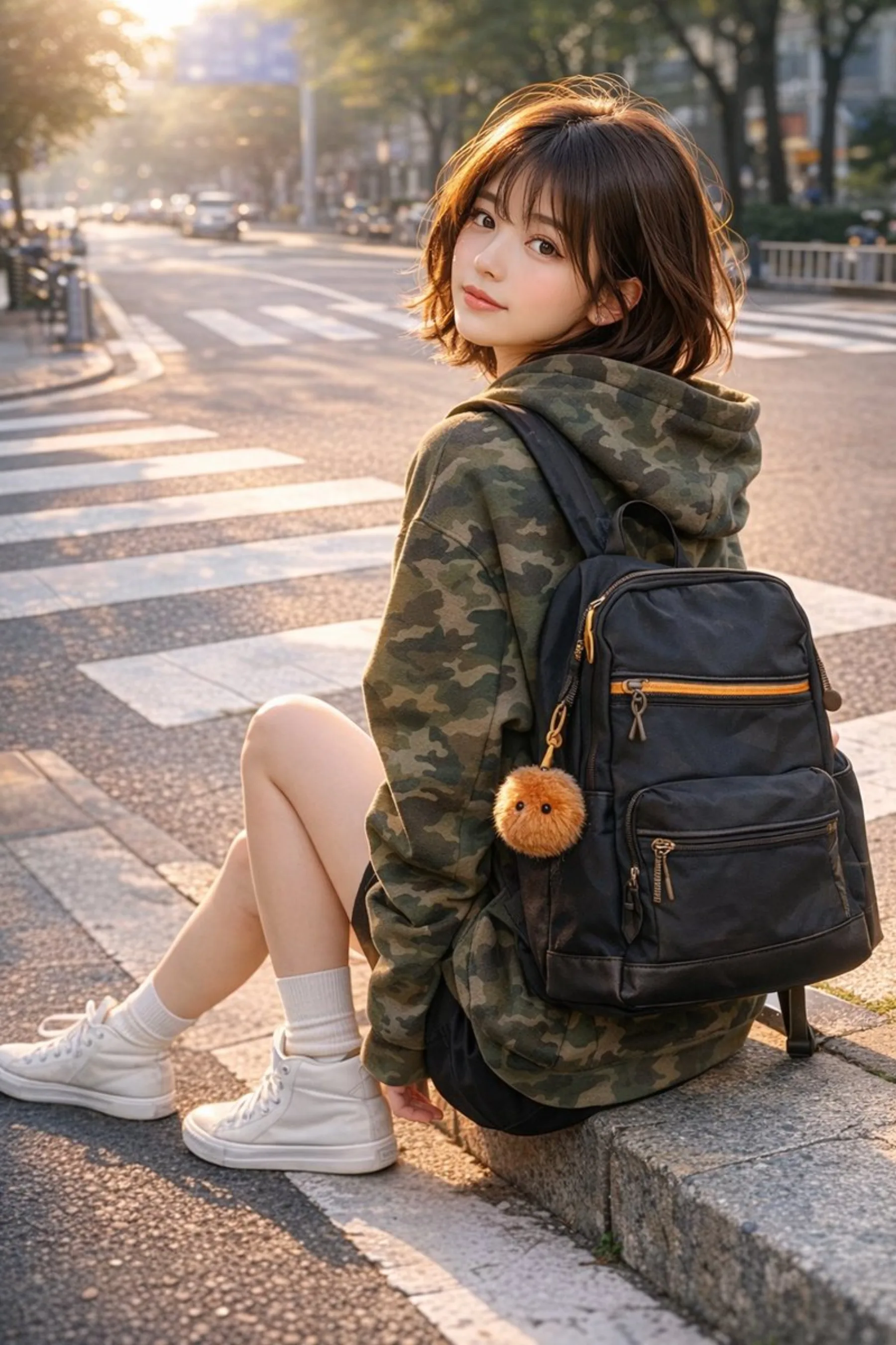 Urban Turn-Back Street Portrait