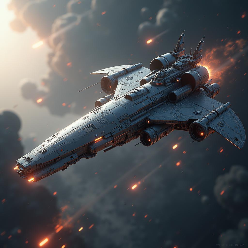 Epic Sci Fi Space Battle in Octane