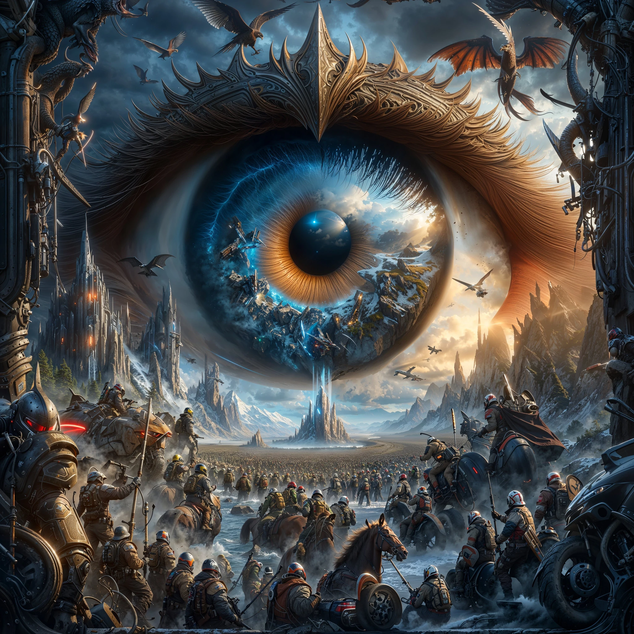 Warcraft Elf Eye Battlefield Scene