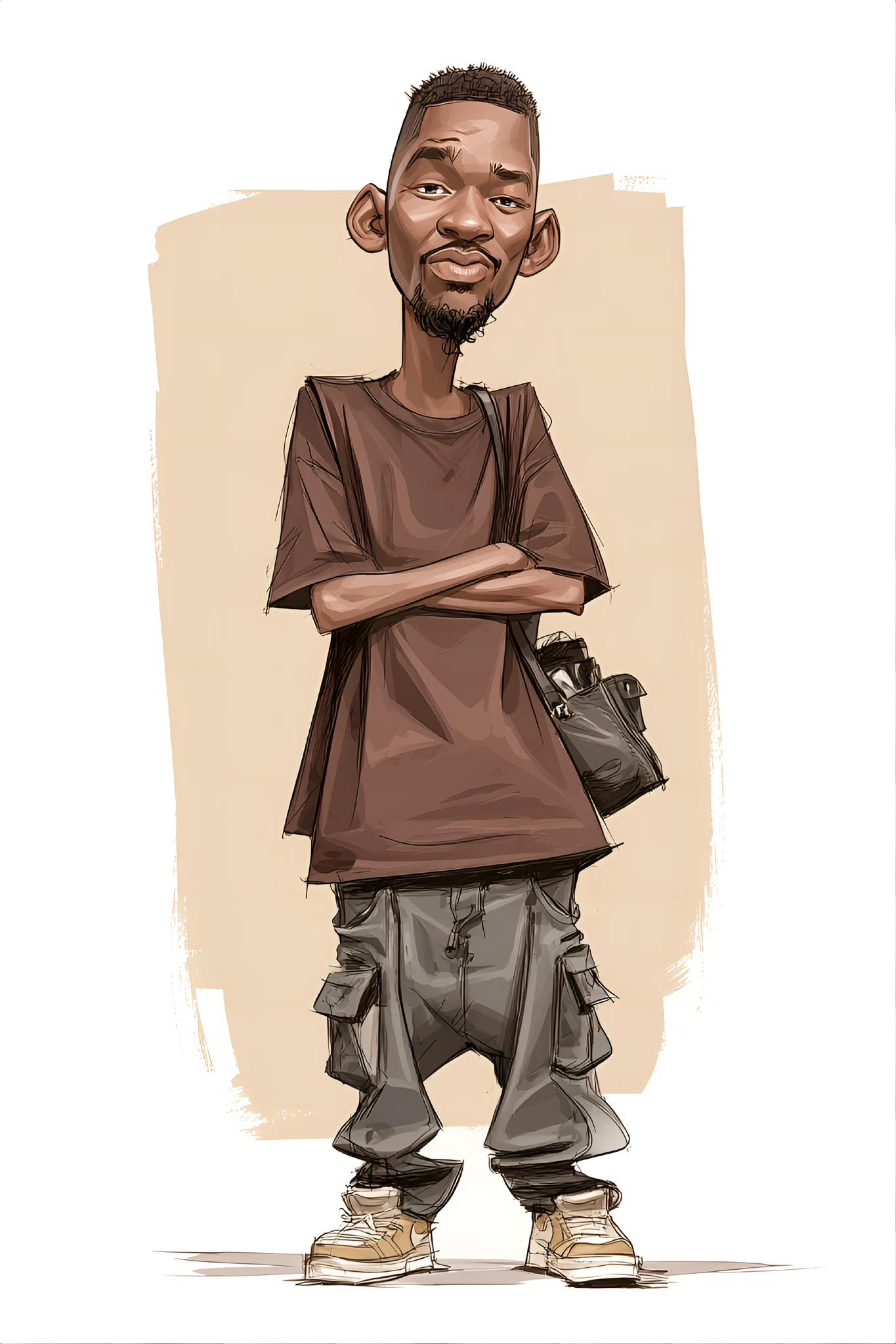 Fashion Guy Streetwear Caricature