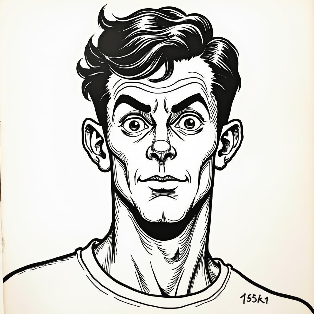 iDubbbz Drawn as a Fifties Comic Hero