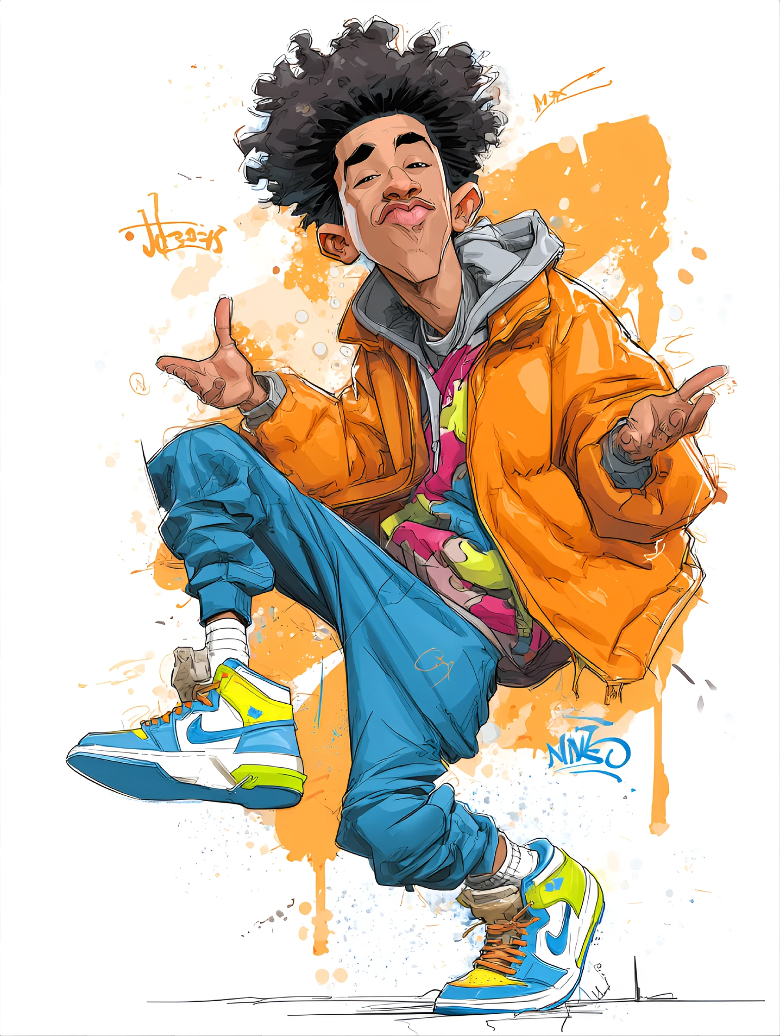 Funky Youth Graffiti Urban Dance