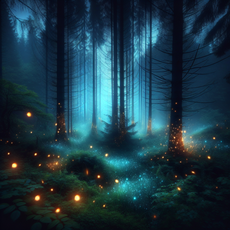 Mesmerizing Enchanted Forest at Dusk