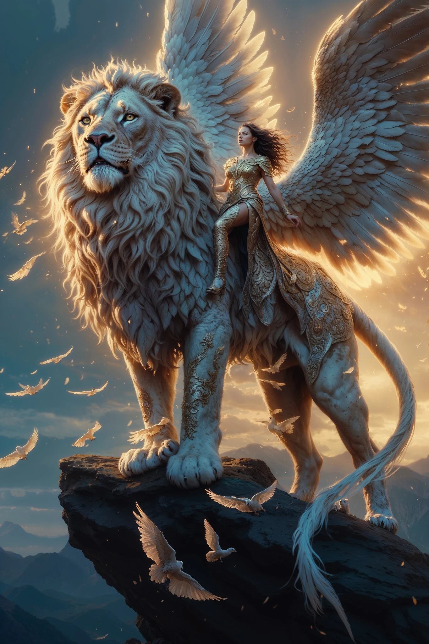 Mythical Lion Rider