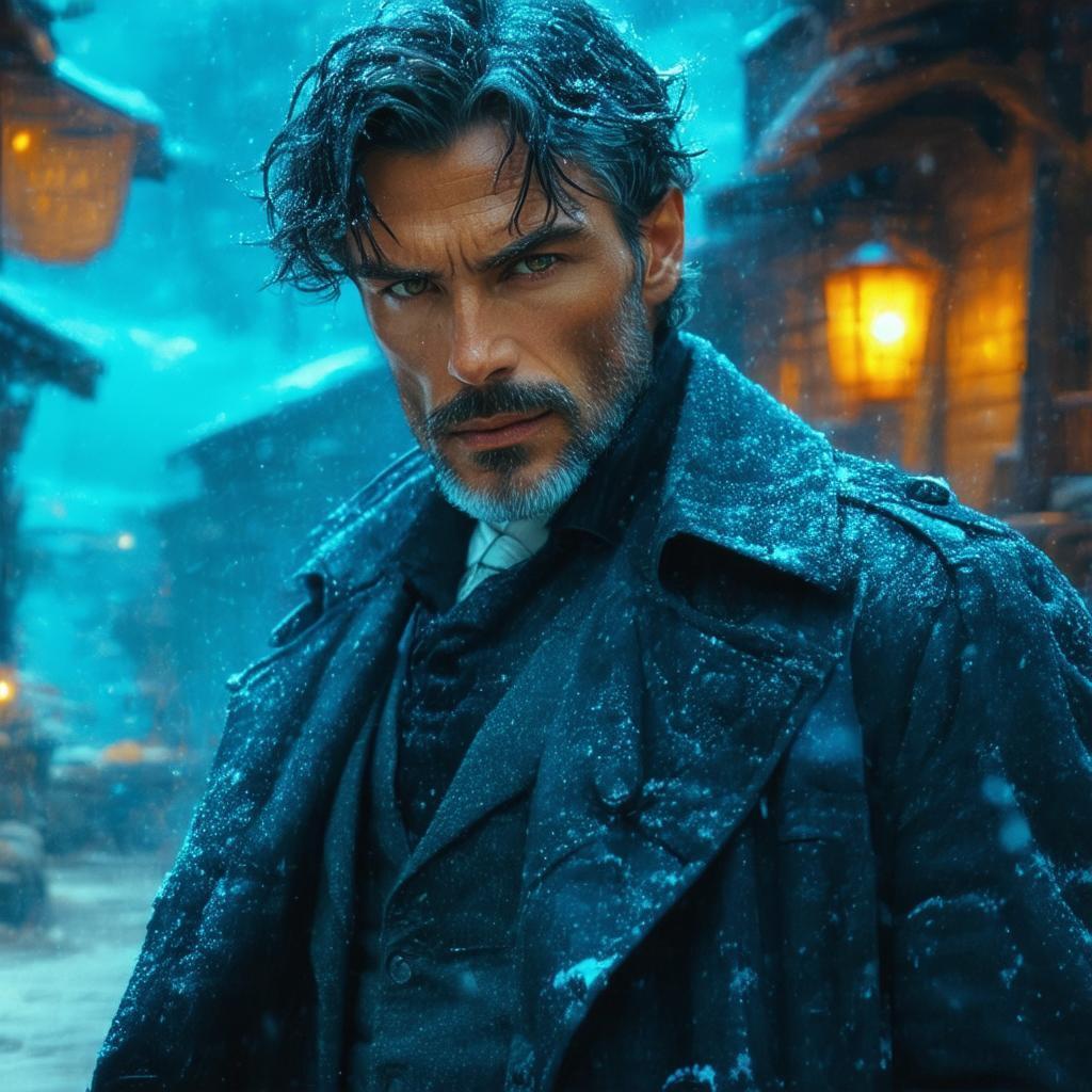 Trenchcoat Wanderer in Ghibli Godray Light