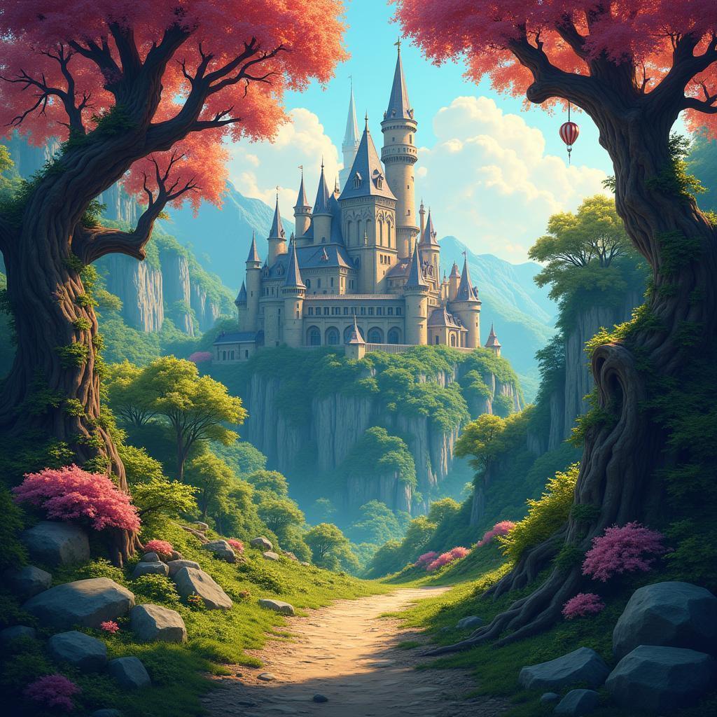 Claymation Steampunk Castles in Gnarled Forest